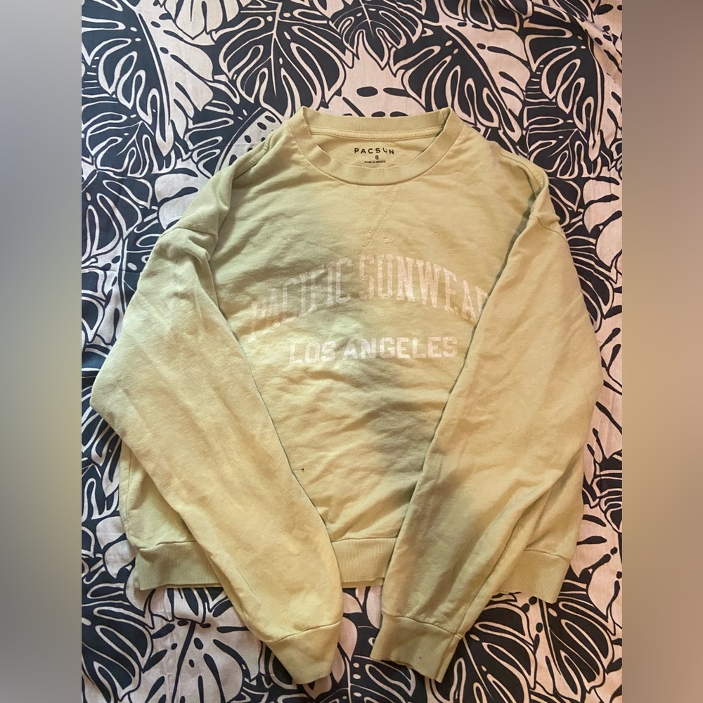 Washed Out Green Pacsun Sweater